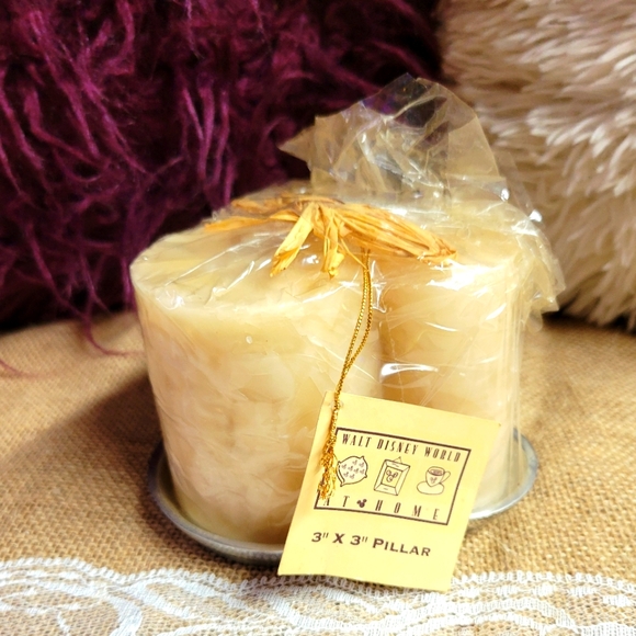 Disney Other - NWT Walt Disney world 3×3 pillar candle mouse head matching metal tray